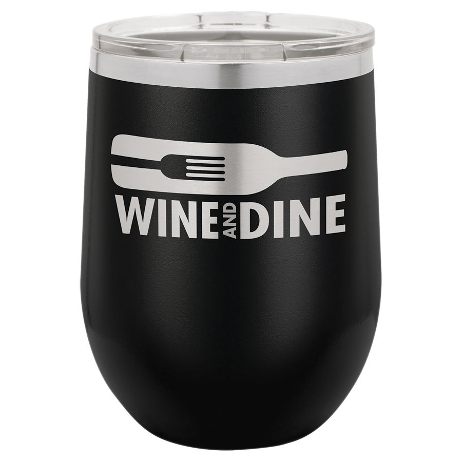 Engravable Stemless Insulated Wine Glasses