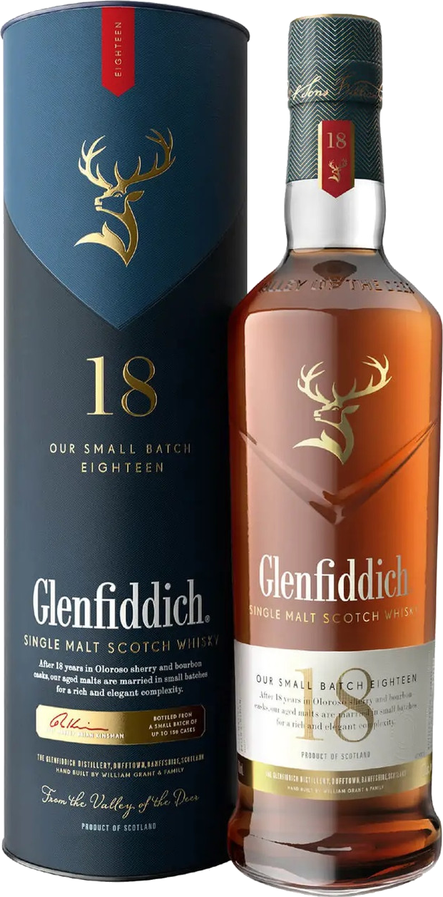 Single Glenfiddich - Malt Scotch 18 BottleBargains Year